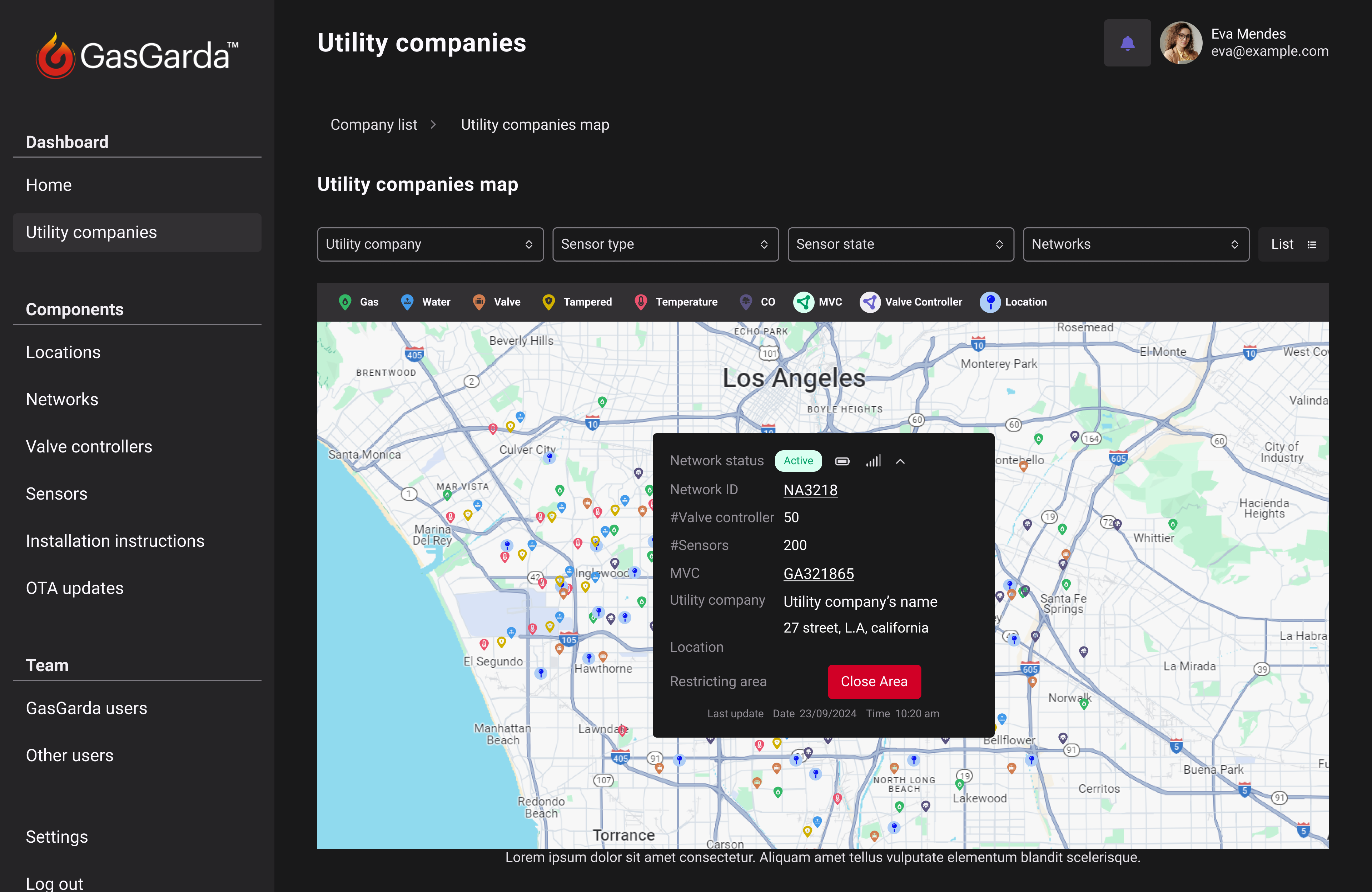 Utility Admin Dashboard
